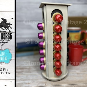 Spinning Coffee Caddy - Coffee Pods - Home Decor - Kitchen Organization - SVG - NOT a Physical File