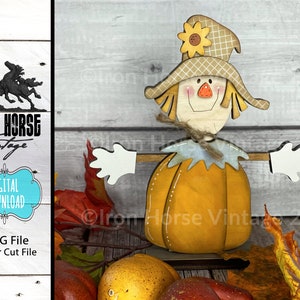 Vogelverschrikker - Pompoen - Halloween - Decoratie - Boerderij - Vintage - Digitale download - GEEN fysiek item