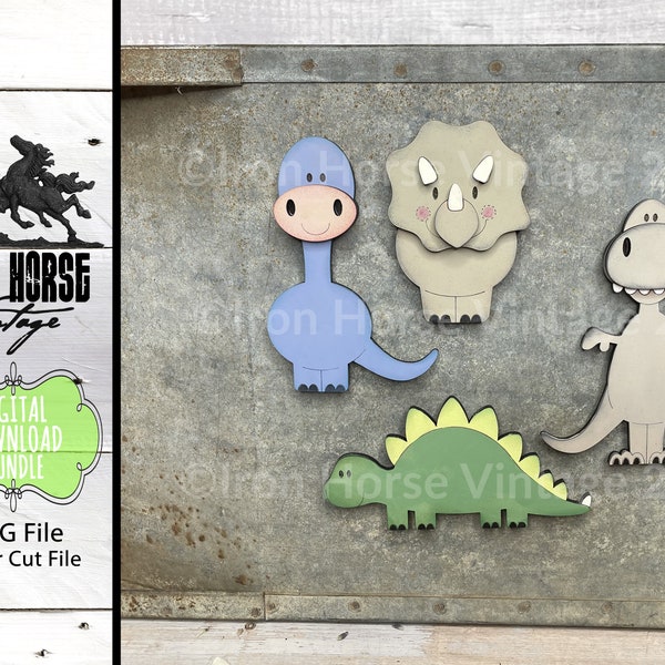 Magnets, Dinosaur Magnet, Cute T-Rex, Scrap Buster, Laser Ready, SVG Files, Digital Download