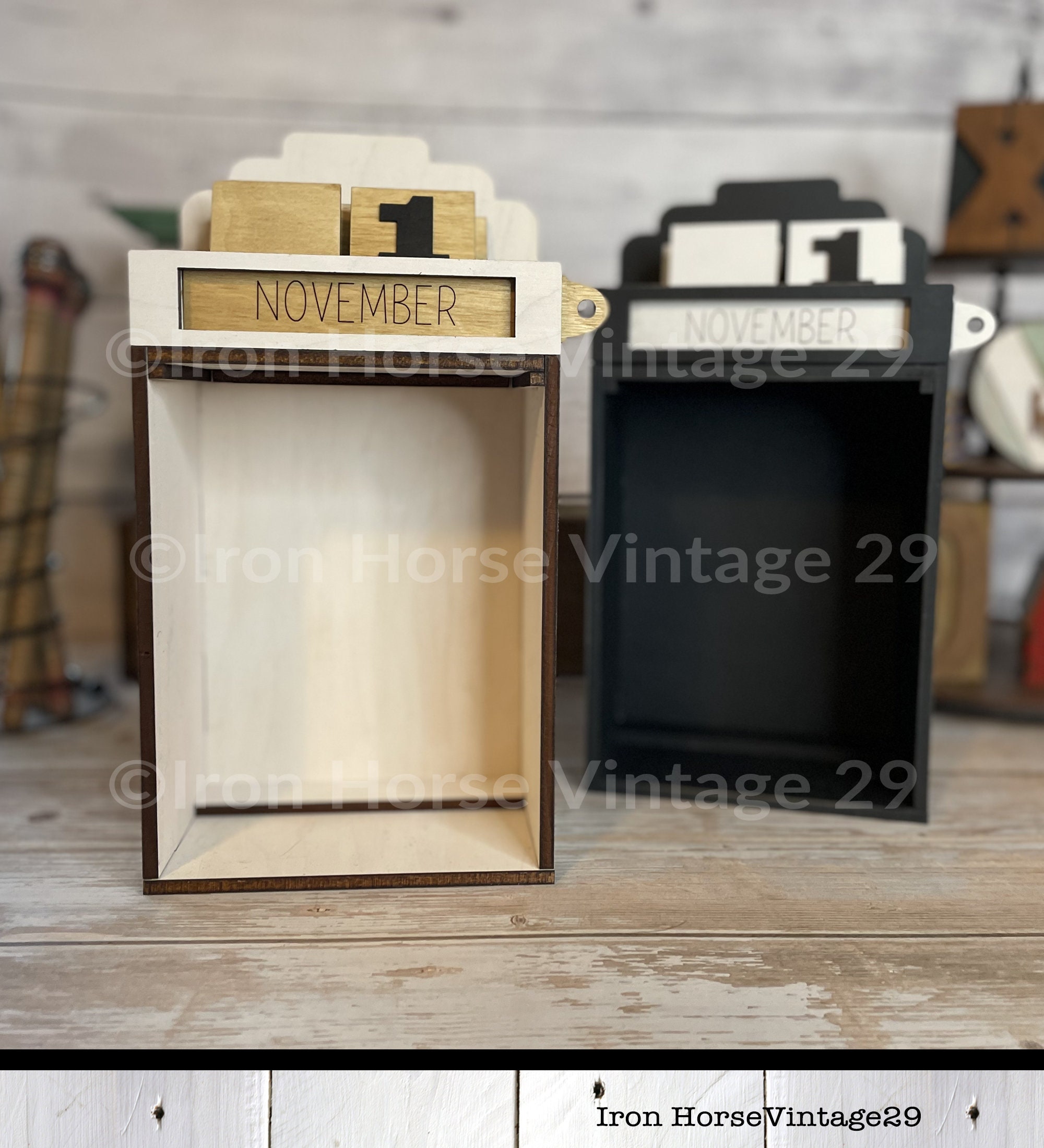 Shadow Box Insert Shadowbox Insert - Interchangeable Calendar - Farm - Barn - Cow - Pig ...