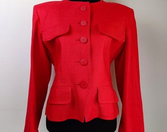 Blazer rojo vintage de YSL