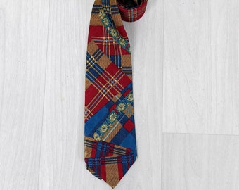 Balenciaga vintage tie 90s, vintage silk necktie