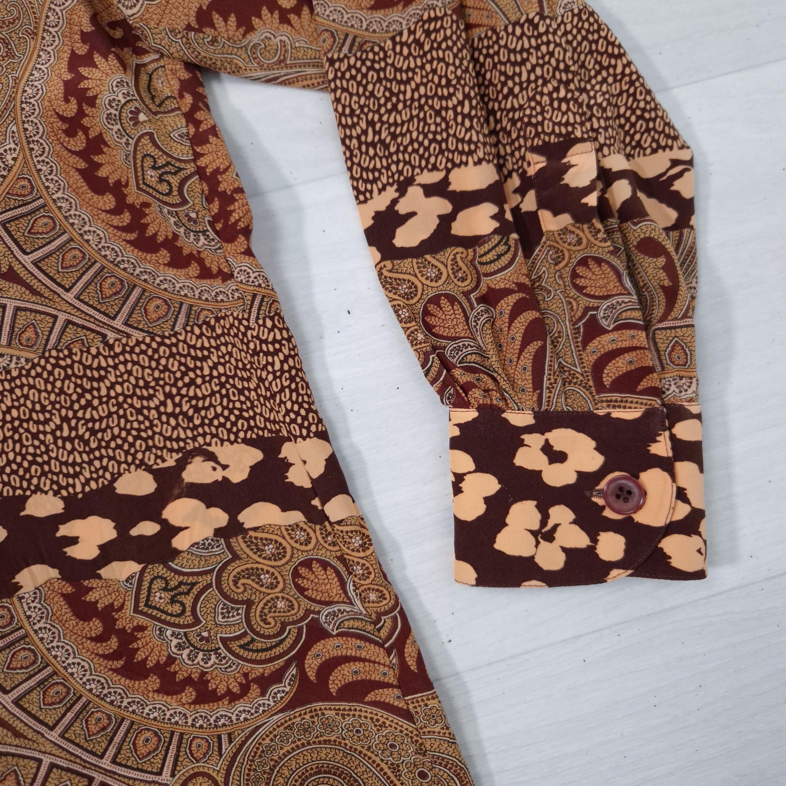 Paisley Silk Shirt Escada, 80s Shirt - Etsy