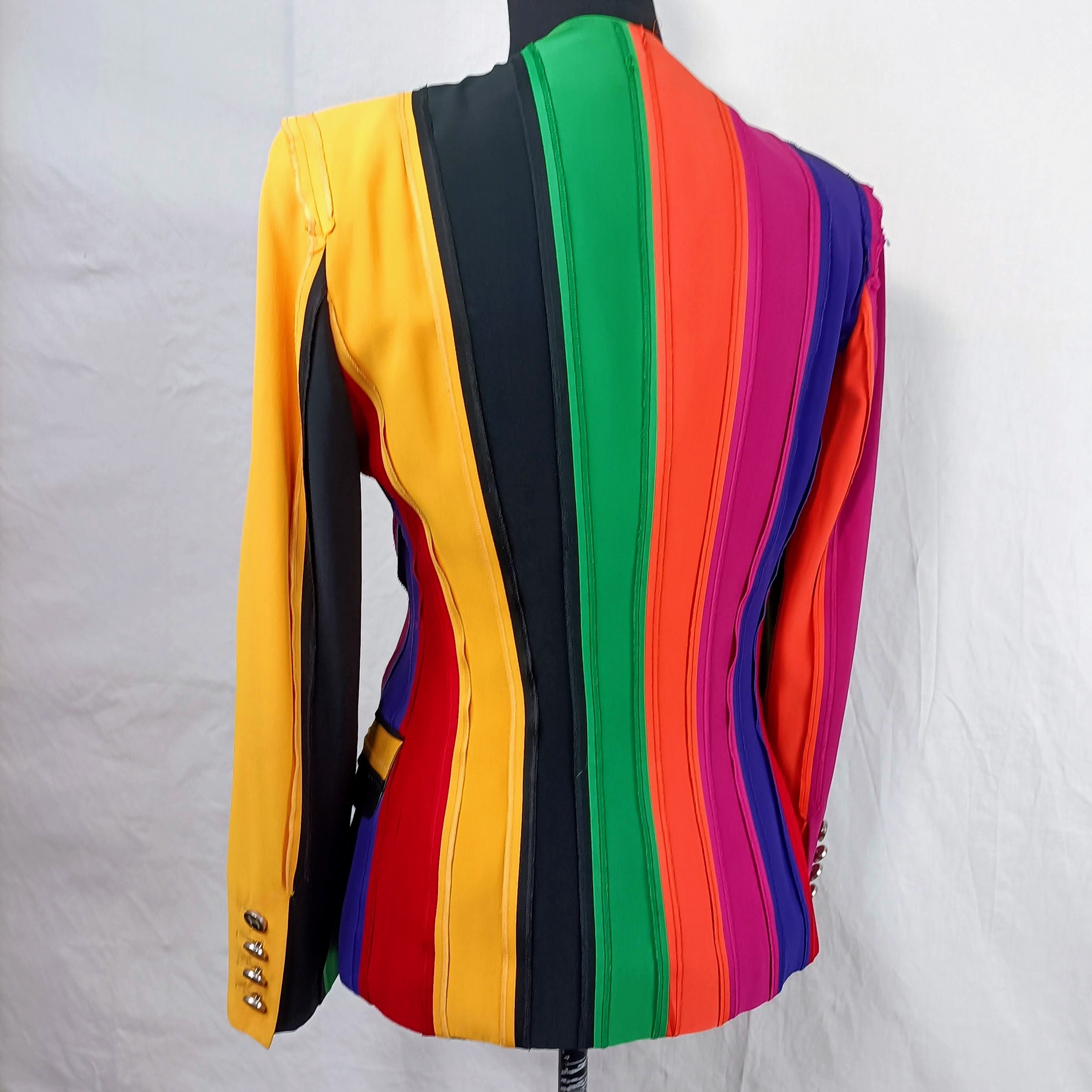 Moschino Couture Rainbow Vintage Jacket 1991 - Etsy Denmark