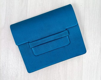 YSL blue clutch bag for ceremony vintage 90s