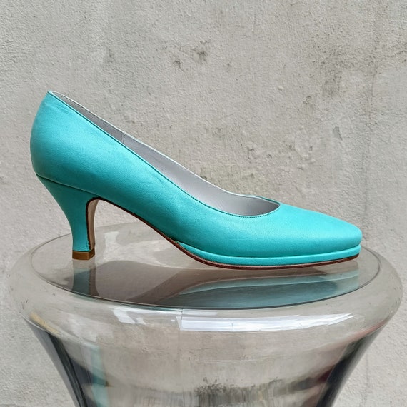 Buy Ultra High Turquoise Platform Sandals, Colourful Straw Platform Heel,  Summer Shoes, Party Sandals, EU Size 41, US Size 10, Happy Footwear. Online  in India - Etsy
