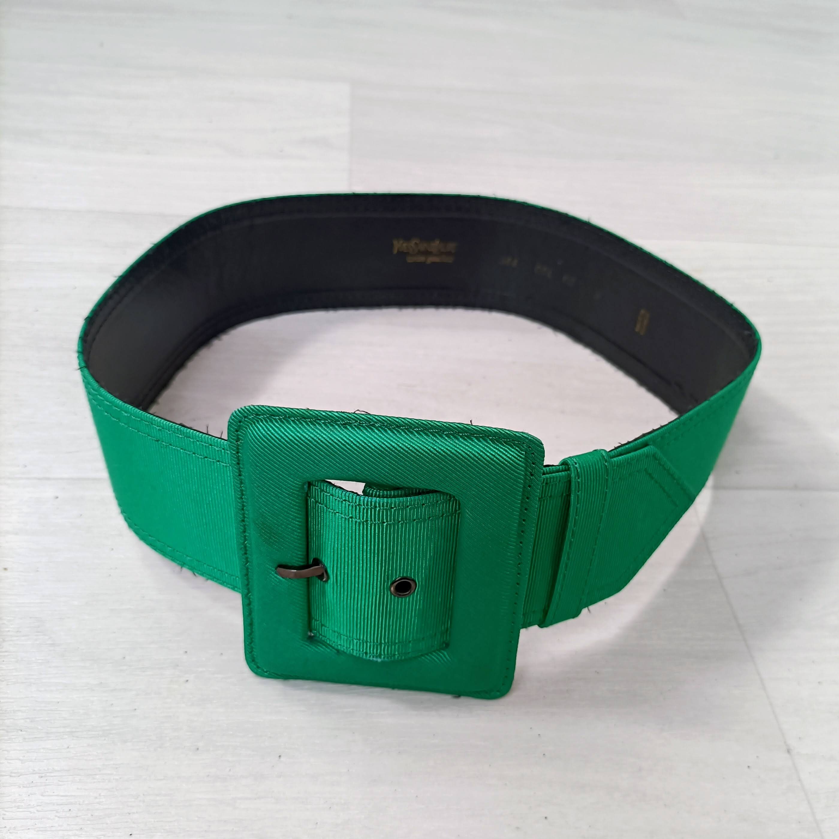 Yves Saint Laurent Belt for Women Vintage, Green Vintage 