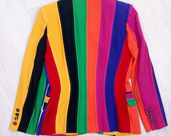 Moschino Couture Rainbow Vintage Jacket 1991 - Etsy UK