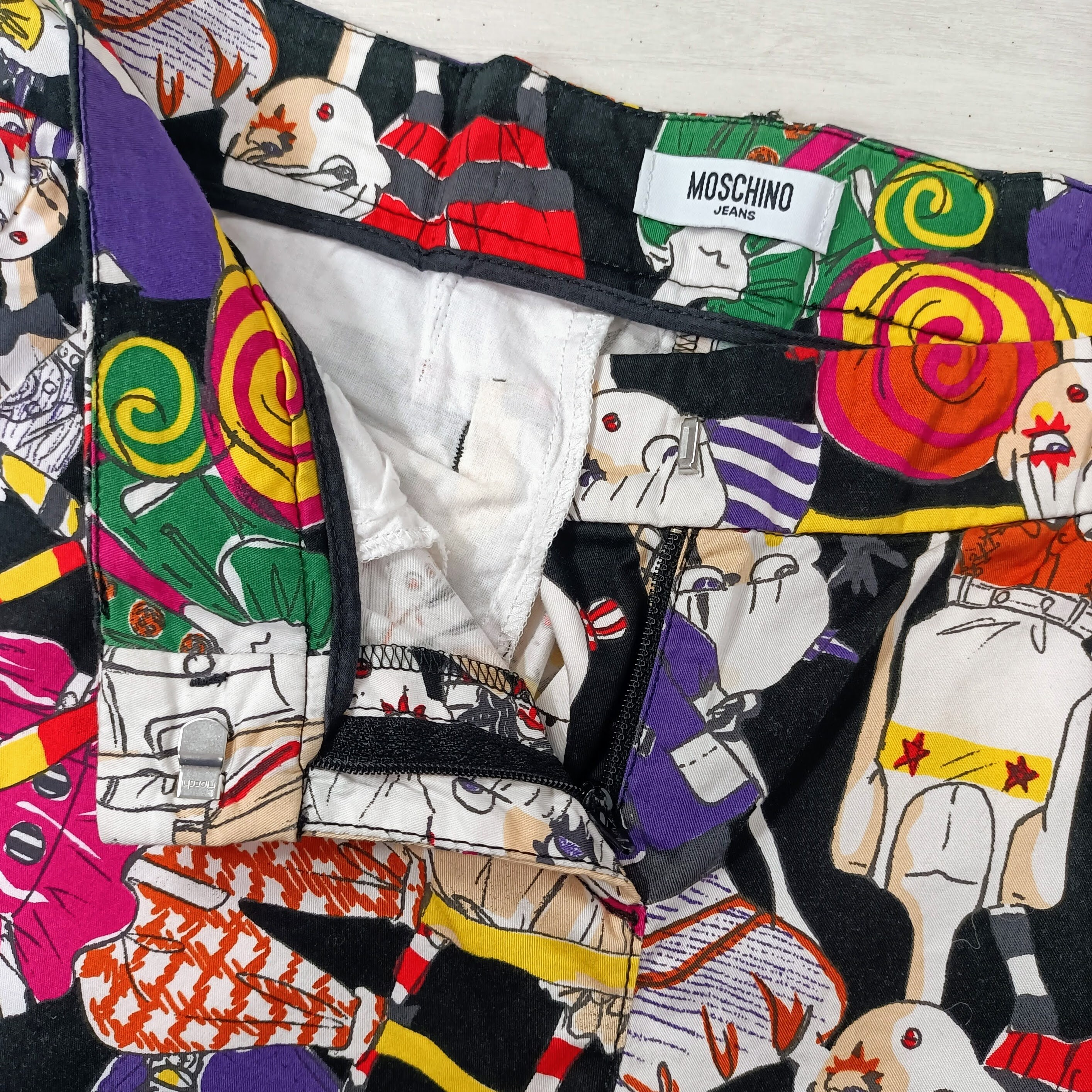 MOSCHINO JEANS パッチワーク柄 テーラードジャケット 総柄 Y2K MOSCHINO JEANS パッチワーク柄 テーラードジャケット 総柄 Y2K 【公式