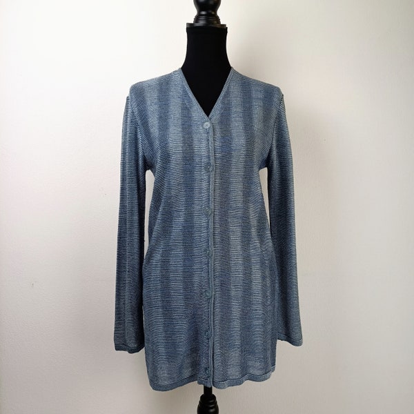 Cardigan Missoni Sport MANO - Fabriqué En Italie - Taille M/L - Laine Mélangée - Occasion Très Bon état