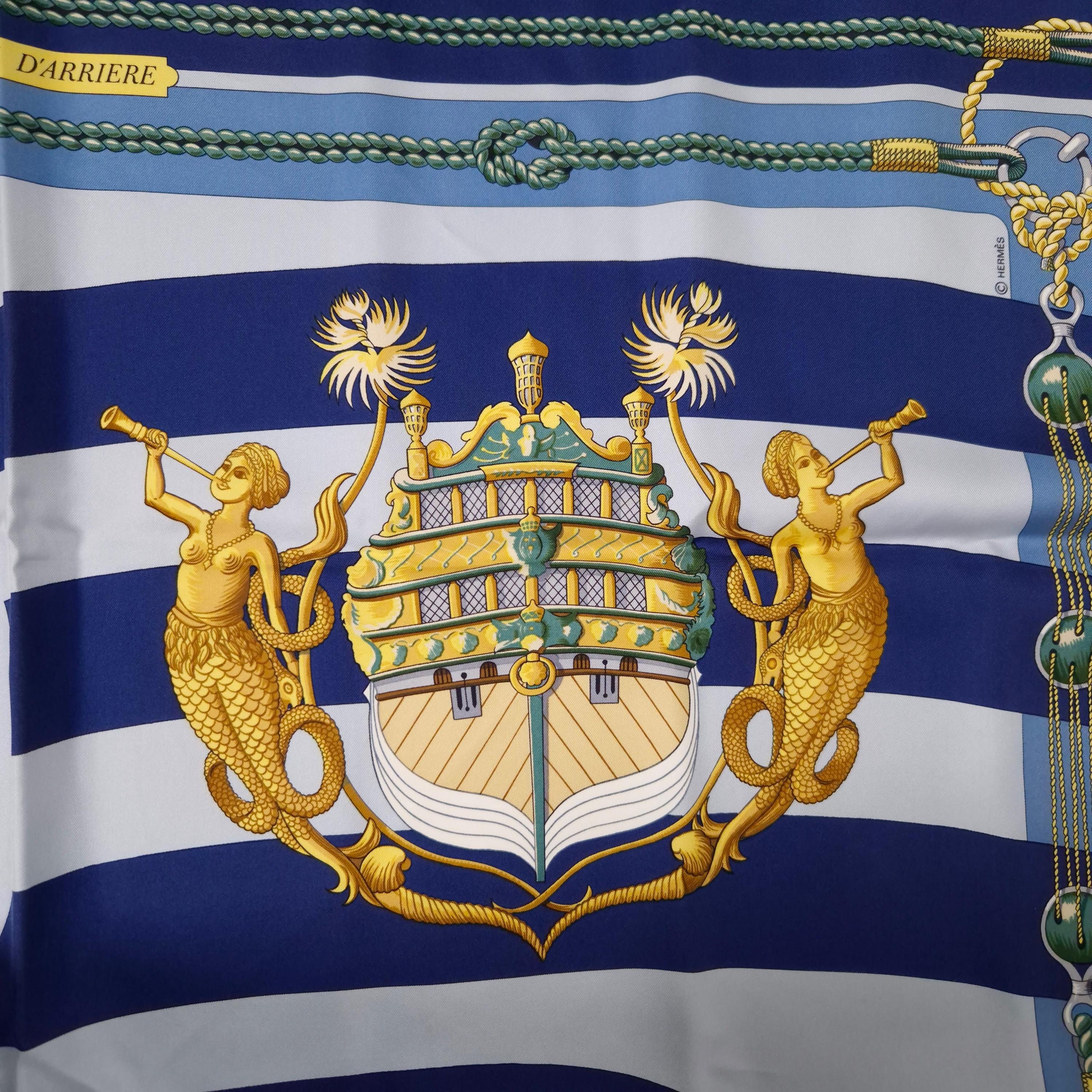 HERMES カレ90 CHATEAUX D'ARRIERE Hermès Silk Scarf Chateaux D'arriere by Julie Abadie, Hermès
