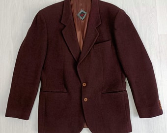 Men vintage jacket burgundy, Ungaro men