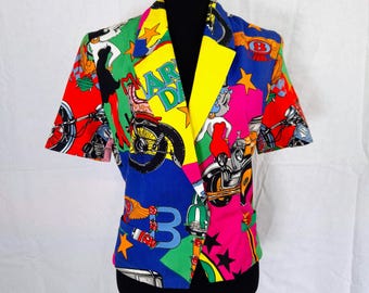 Versace Jeans Couture vintage 1991 jacket with Betty Boop pattern