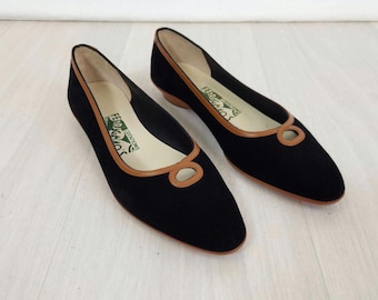 Ferragamo's Creations flat shoes made in suede
