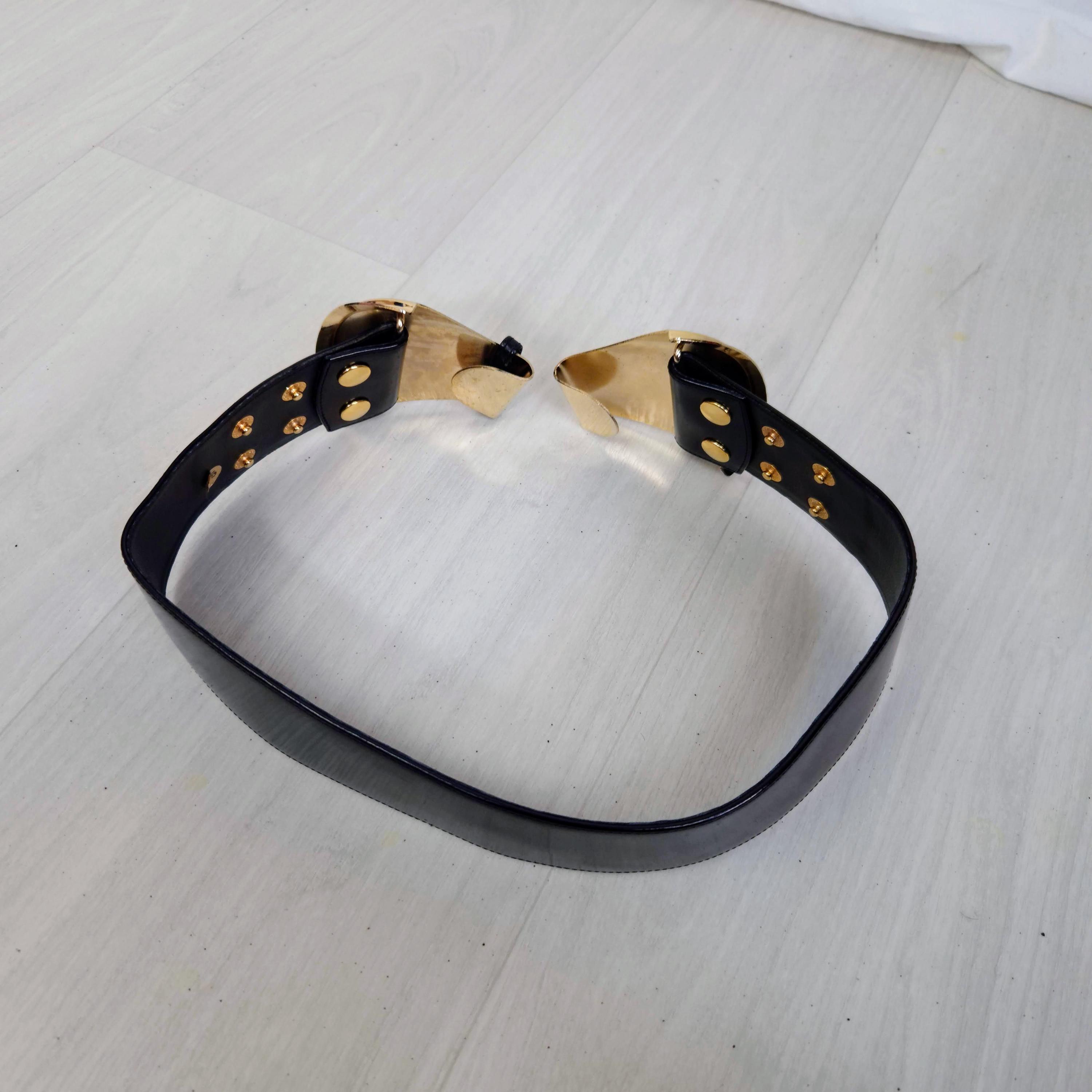 Karl Lagerfeld Black Patent Leather Vintage 80s, Glam  display picture 1