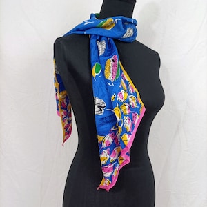 Emanuel Ungaro vintage 80s silk scarf