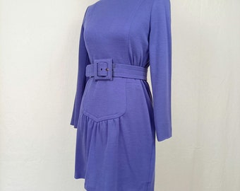 Violet dress Givenchy vintage 80s