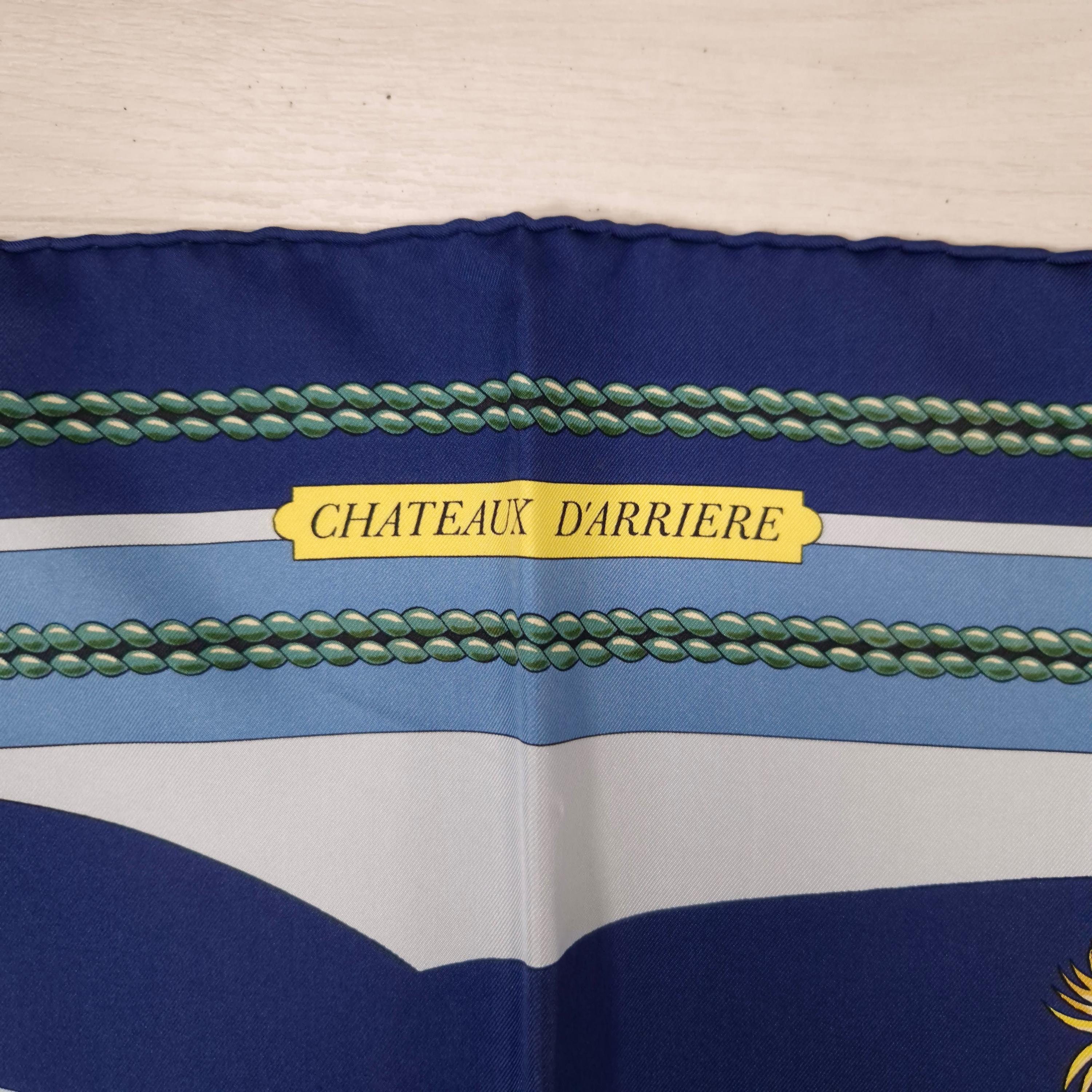 Hermès Silk Scarf Chateaux D'arriere by Julie Abadie, Hermès