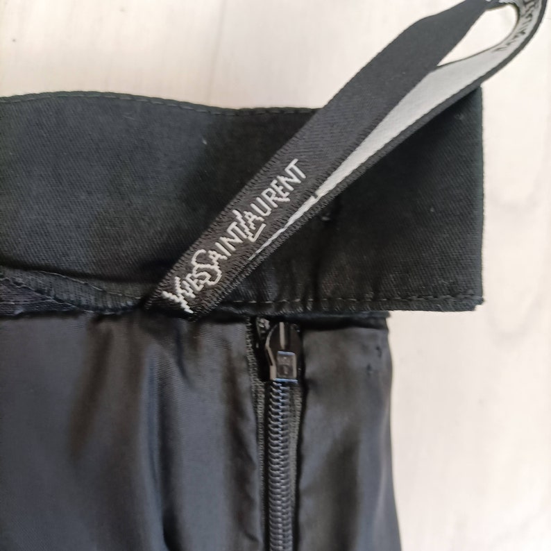 Black skirt YSL Variation, longuette skirt black image 5