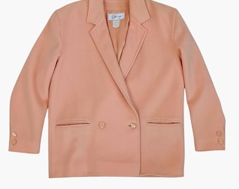 Chaqueta Pink Genny de la década de 1990, chaqueta de primavera vintage