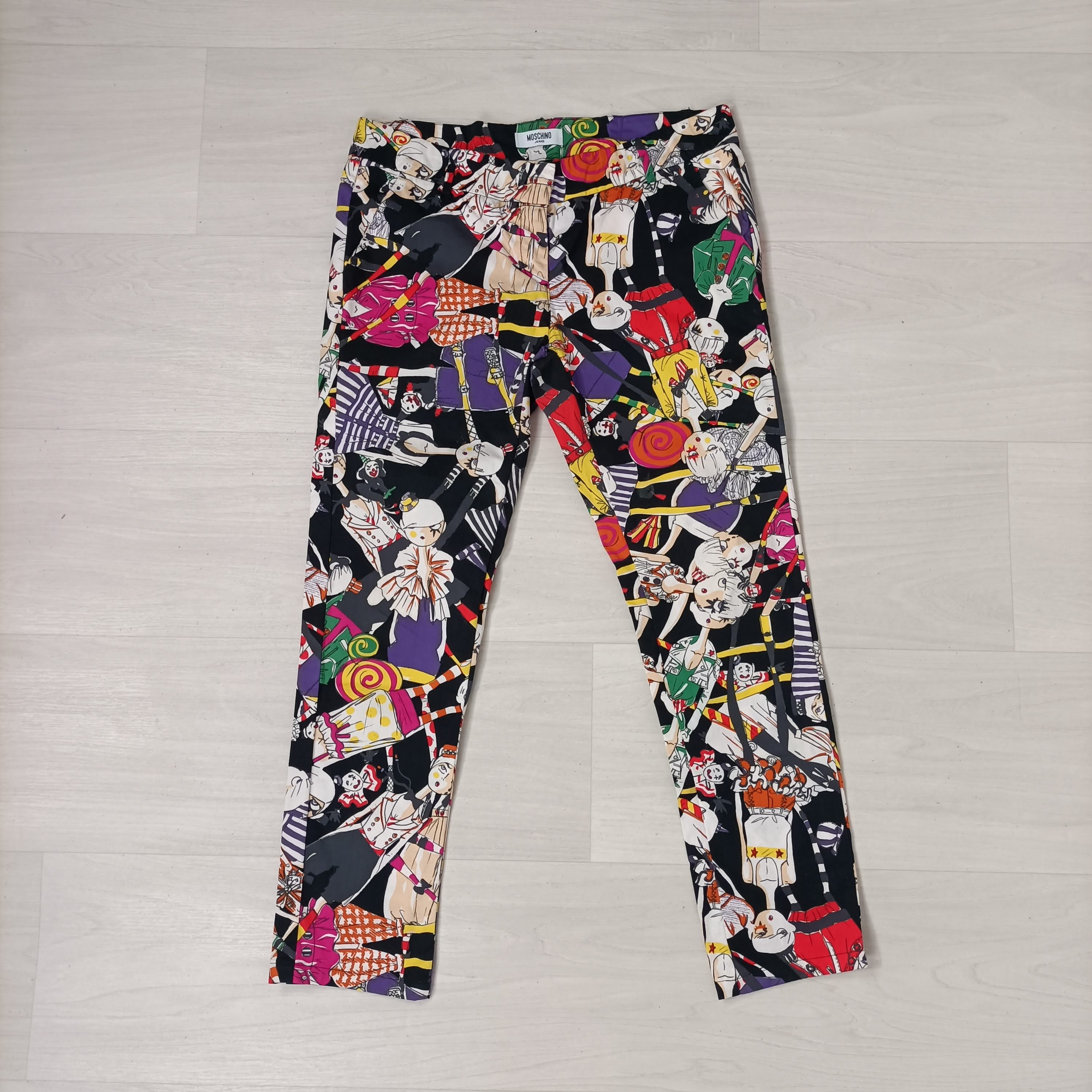 Moschino Doll and Clown Patterned Trousers, Moschino Jeans Y2k - Etsy