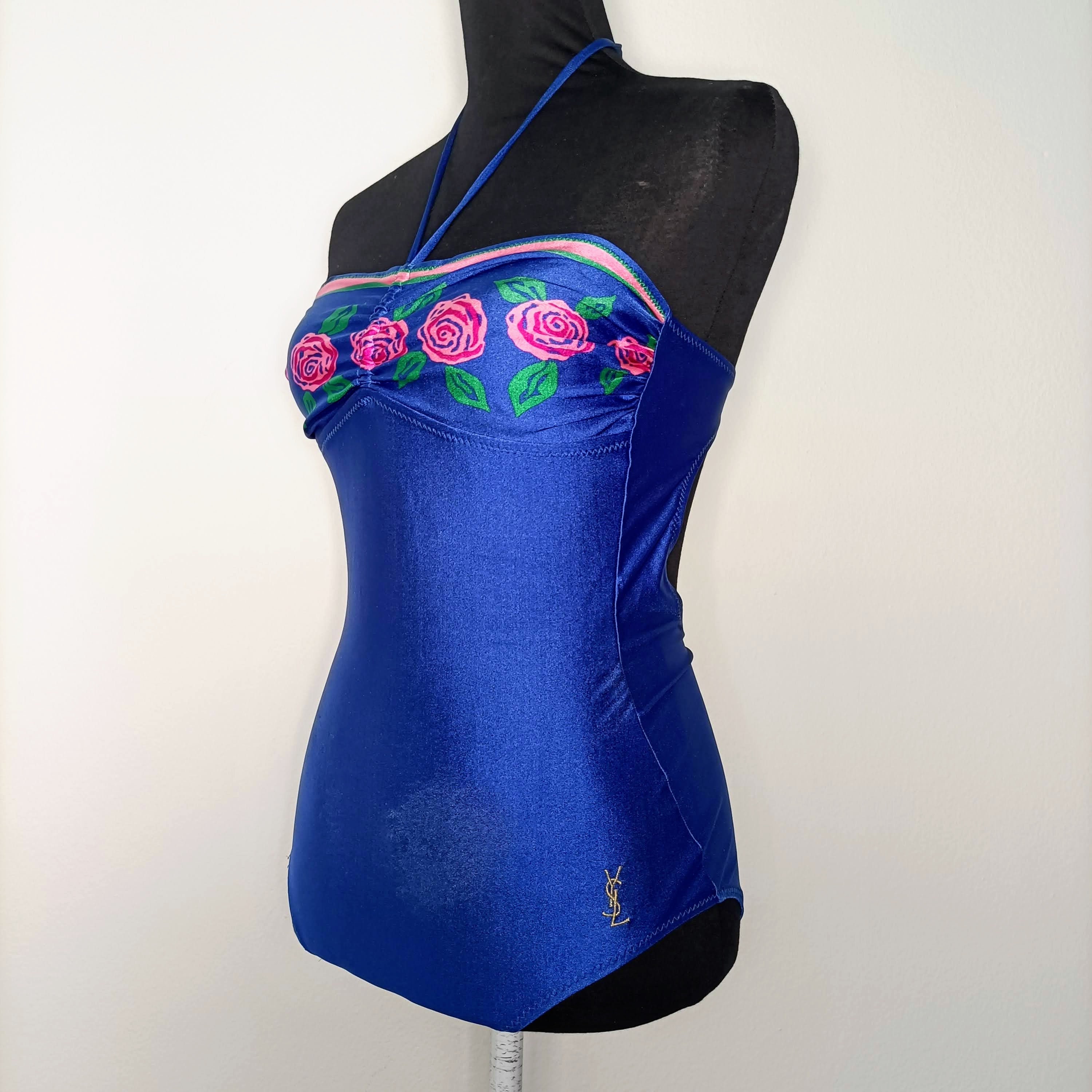 YSL vintage one-piece swimsuit late 70s-early 80s