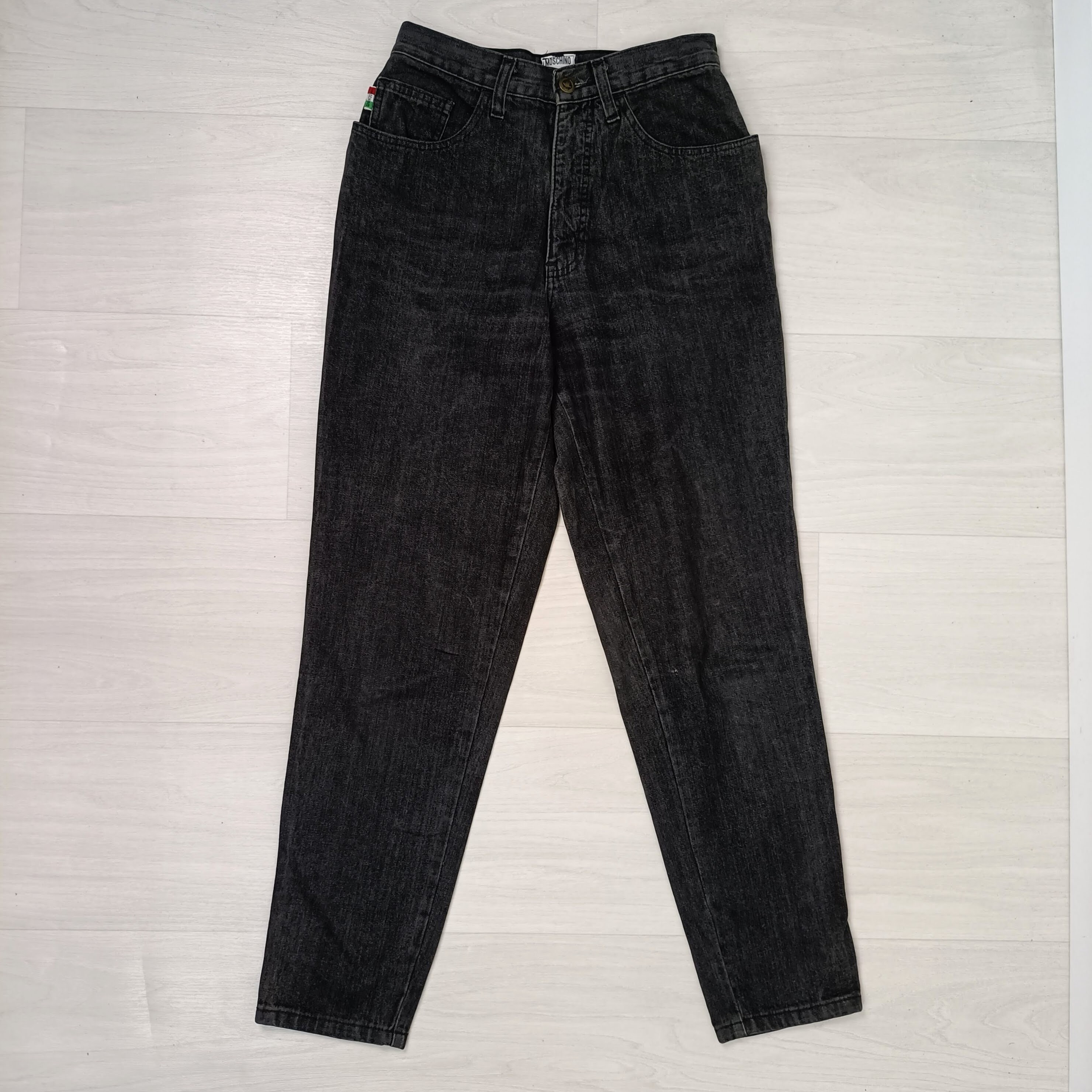 MOSCHINO JEANS ブラックロングコート 40 Moschino Vintage Jeans Black 80s Mom Style - Etsy