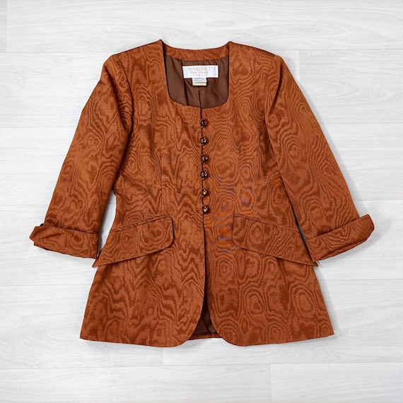 Nina Ricci, Giacca vintage anni '80 Nina Ricci, giacca donna color bronzo