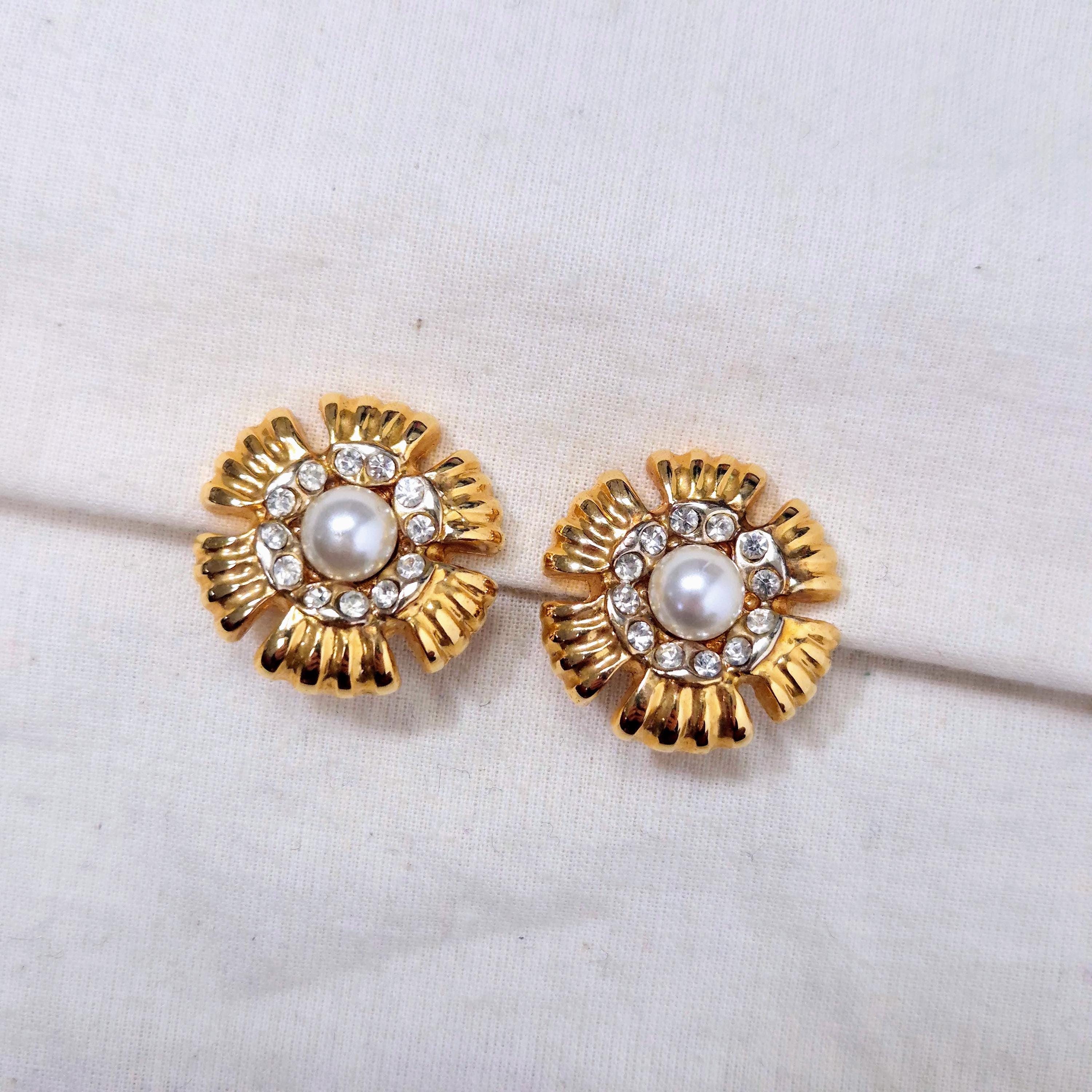 Boucle D'oreille Vintage Des Années 1970 - Pièce Unique - Multicouleur - Taille Unique - Occasion