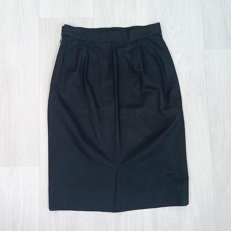 Black skirt YSL Variation, longuette skirt black image 2