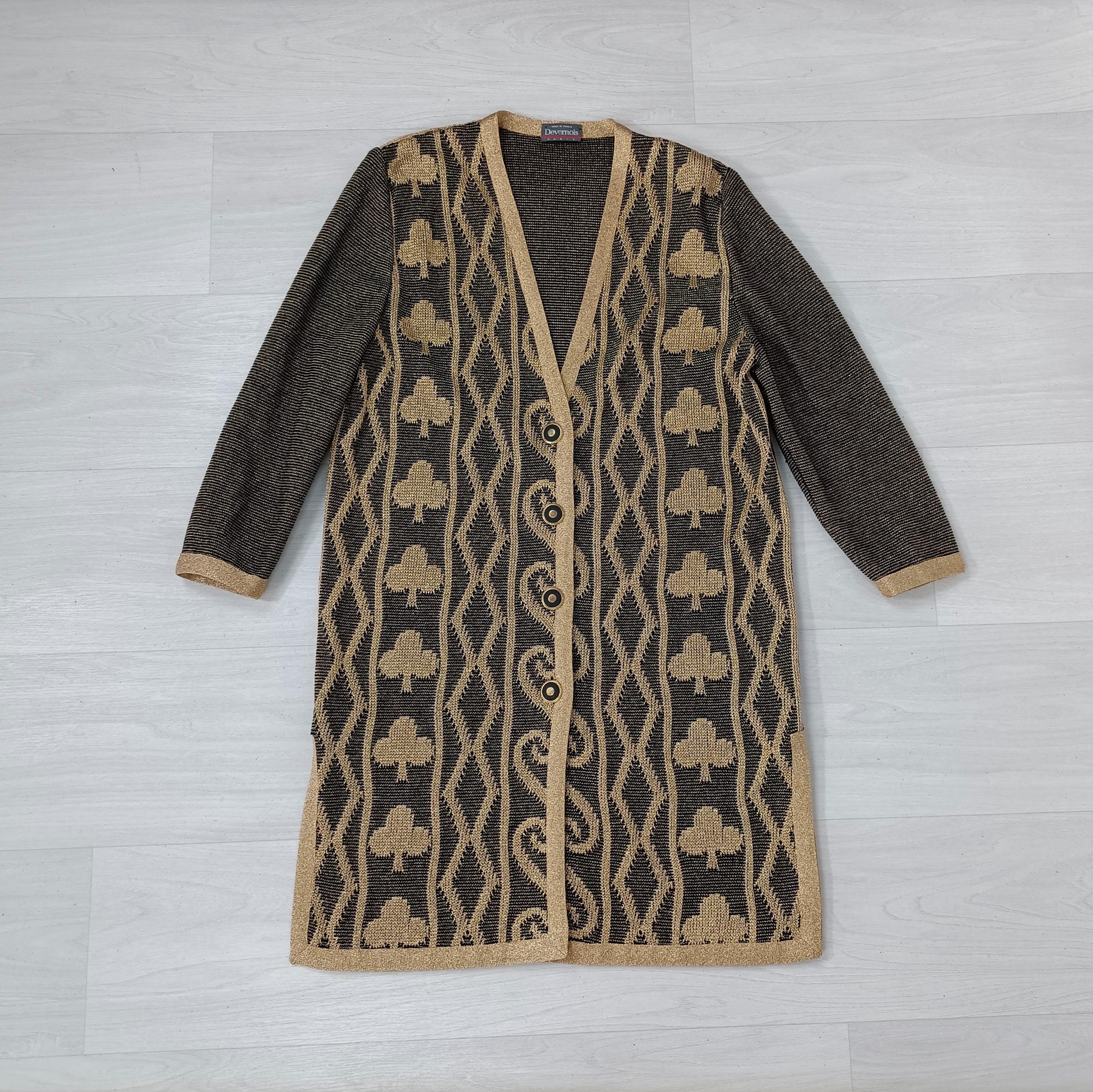 Cardigan DEVERNOIS Taille 46 - Bleu Marine En Acrylique/viscose - Occasion Très Bon état