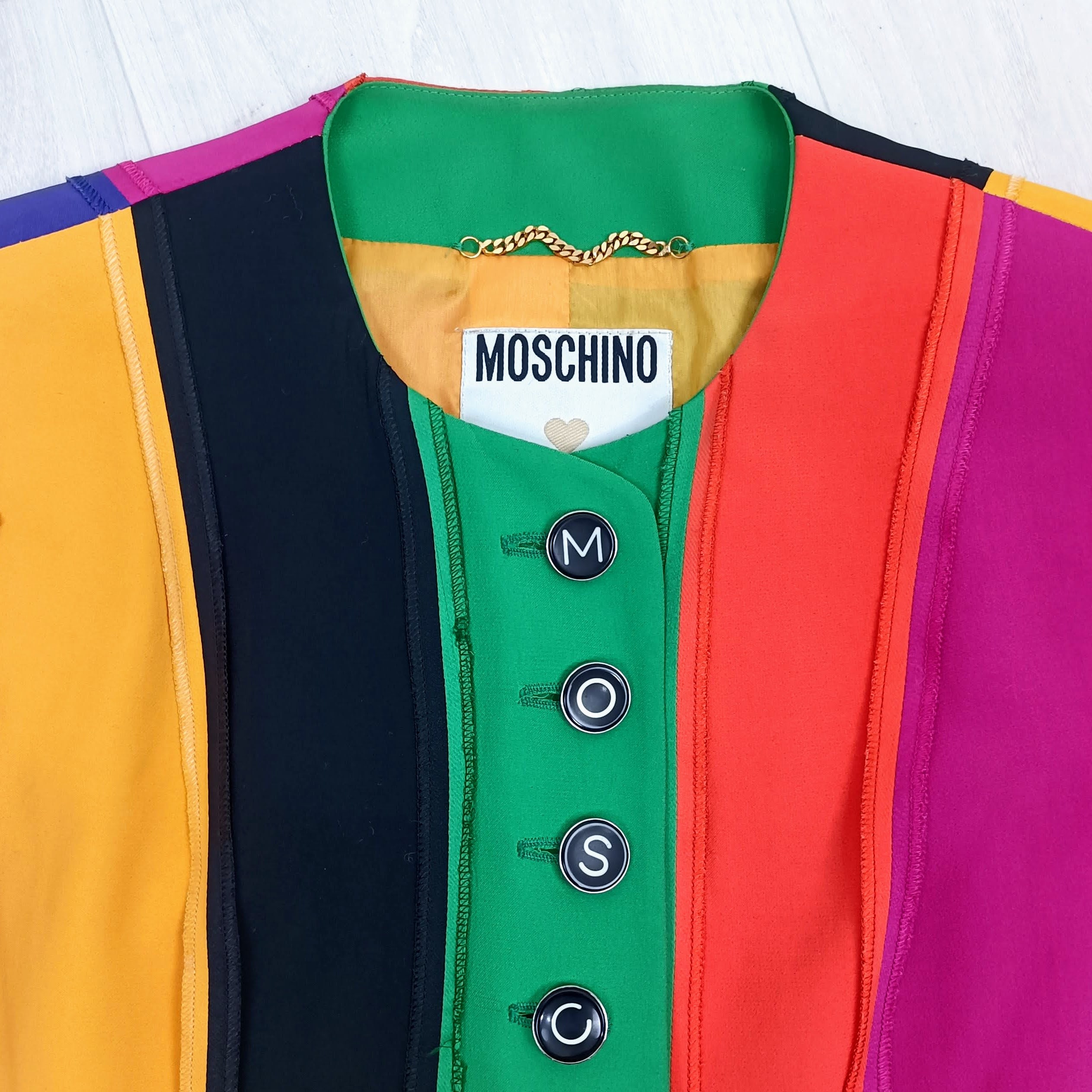 Moschino Couture Rainbow Vintage Jacket 1991 - Etsy