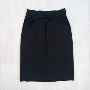 Black skirt YSL Variation, longuette skirt black image 1