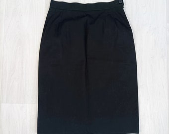 Black skirt YSL Variation, longuette skirt black