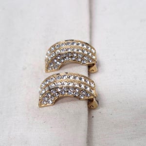 Semicircle earrings KJL 70s,  Kenneth Jay Lane