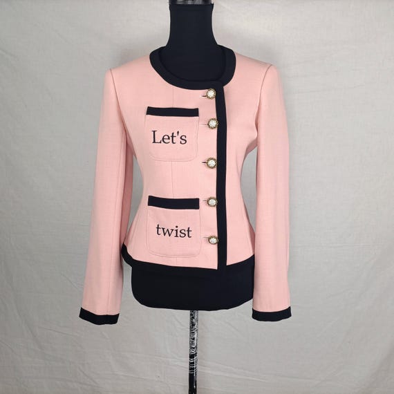 Moschino Let's Twist Again Pink Jacket 1990s - Etsy