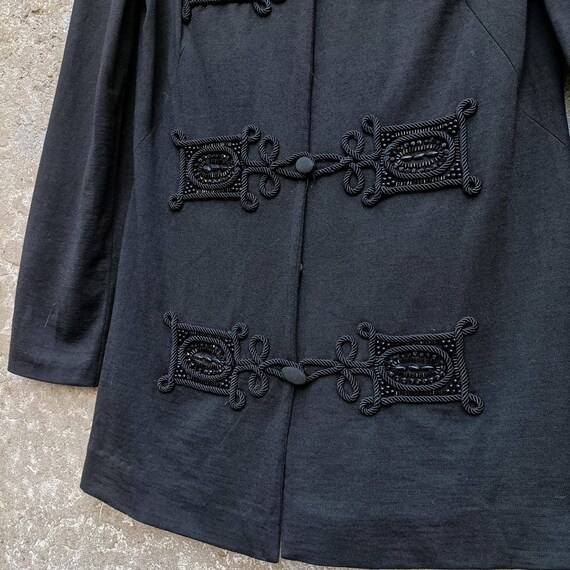 Luisa Spagnoli vintage jacket sixties black pure … - image 3