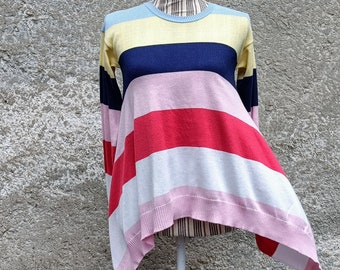 Multicolored vintage stripes jumper Benetton