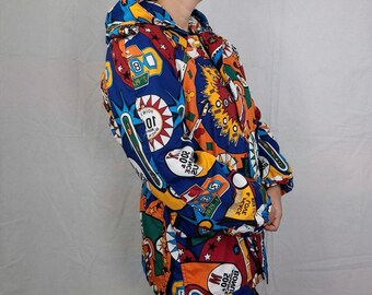 Moschino Pinball Superhero Parka With Hood - Etsy