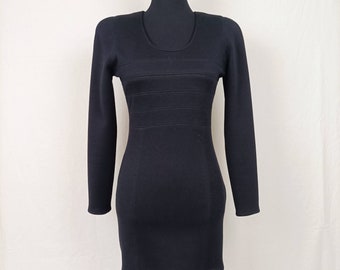 クリスチャン・ディオールの長袖ブラックシースドレス - Etsy 日本