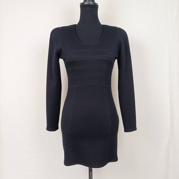 Christian Dior Little Black Dress With Long Sleeves Etsy Ireland
