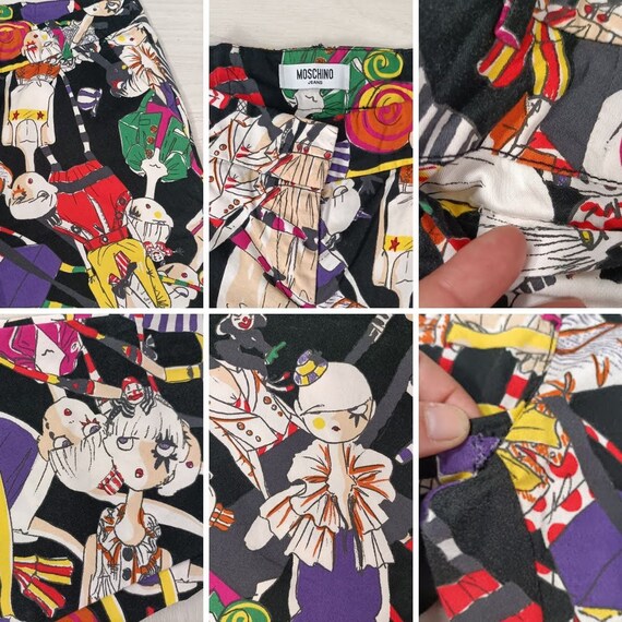 Moschino Doll and Clown Patterned Trousers, Moschino Jeans Y2k - Etsy