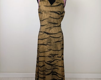 Just Cavalli vintage y2k long dress, Roberto Cavalli tiger print maxi dress