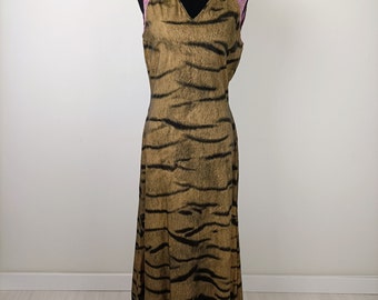 Just Cavalli langes Kleid Vintage Y2K, Roberto Cavalli Animalier Maxikleid
