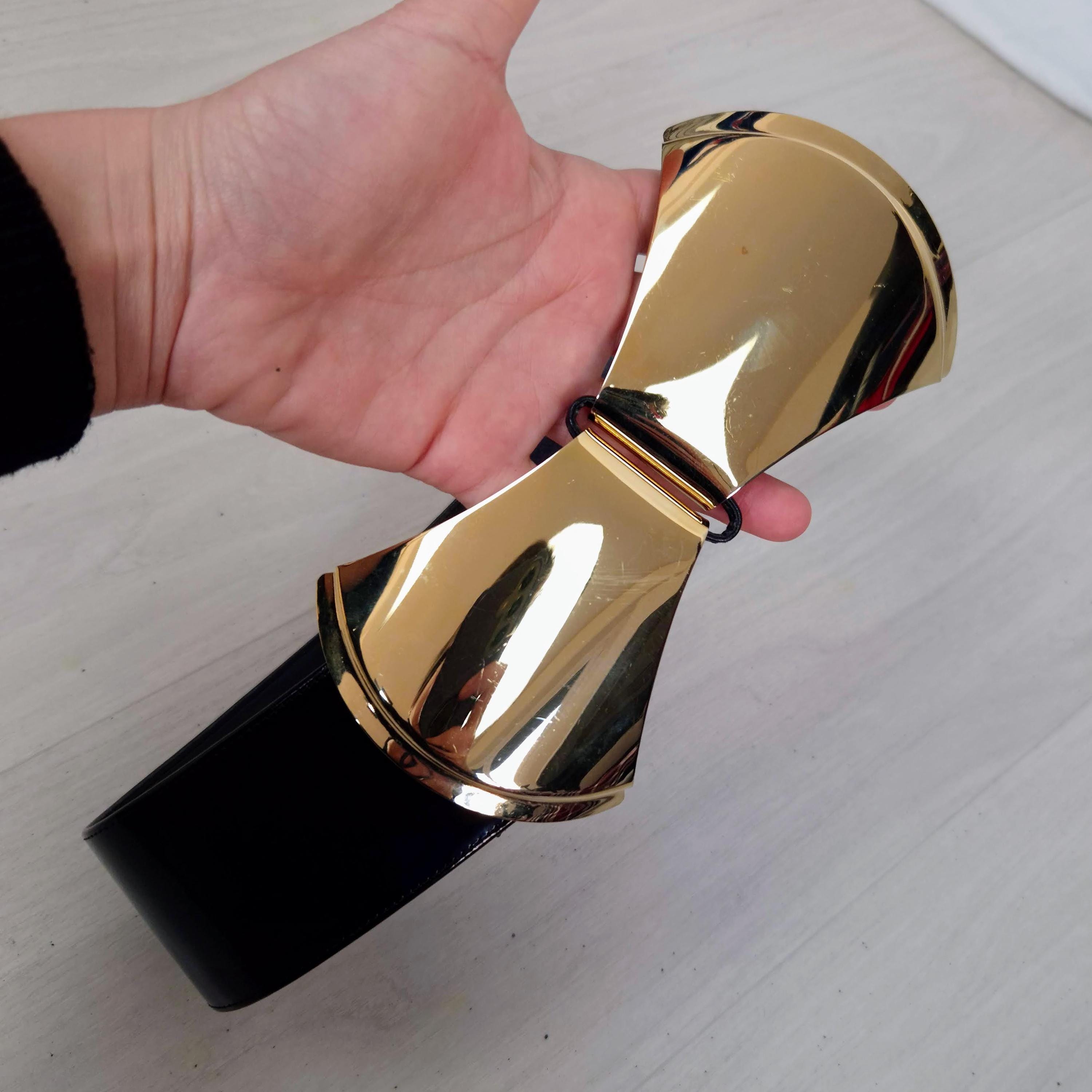 Karl Lagerfeld Black Patent Leather Vintage 80s, Glam  display picture 2