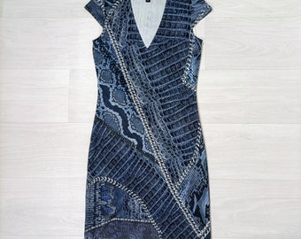 Snake print dress Cavalli y2k fashion style