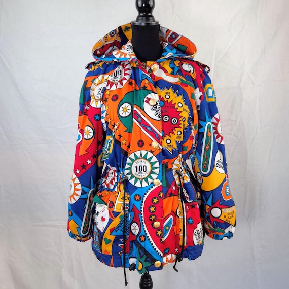Moschino Pinball Superhero Parka With Hood - Etsy