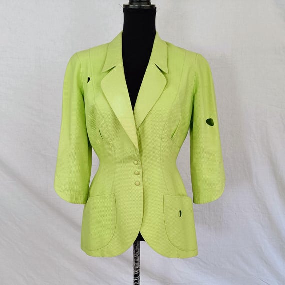 Thierry Mugler Paris Light Green Jacket Vintage 80s - Etsy