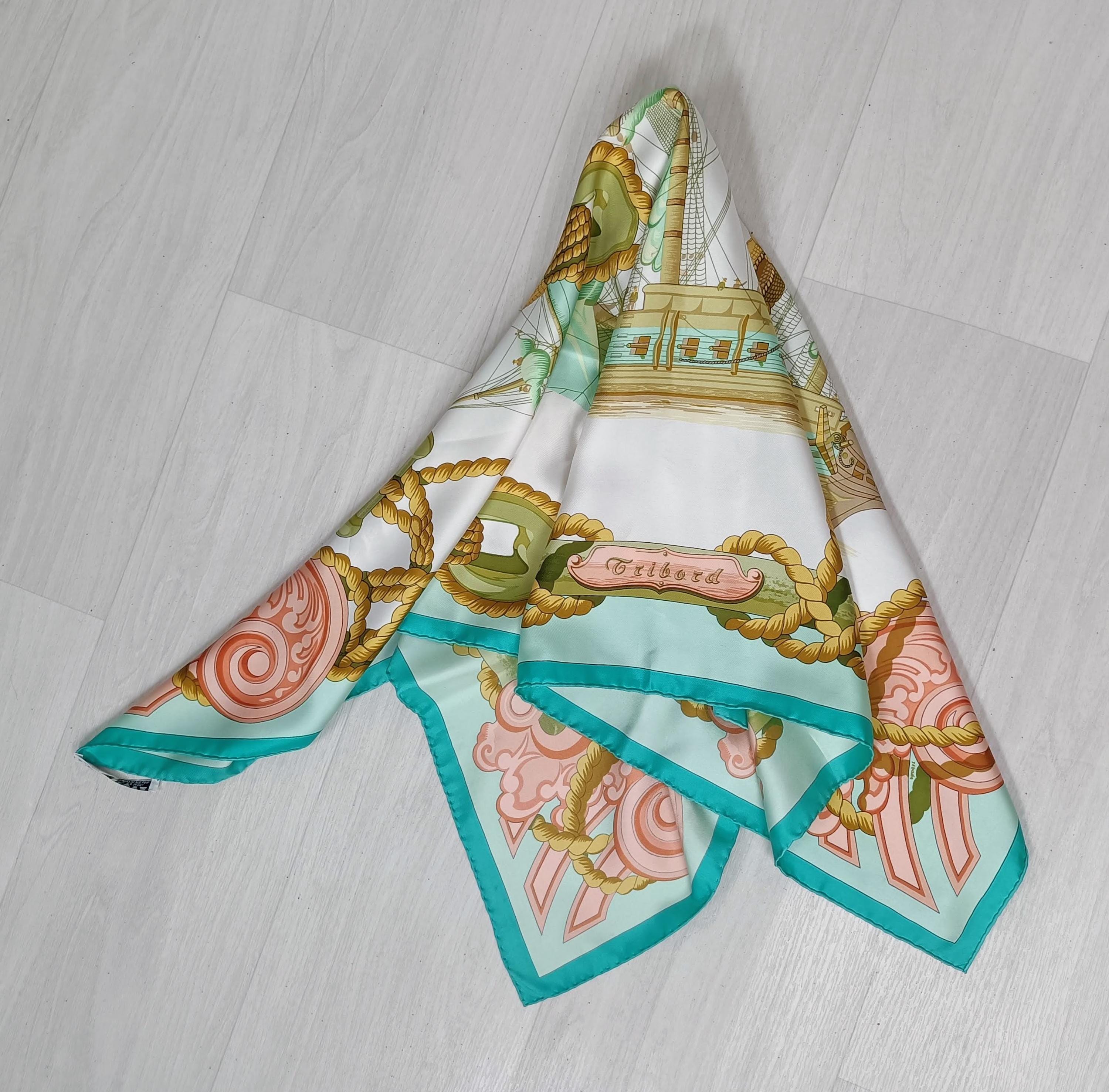 Hermes Tribord Silk Scarf - Etsy