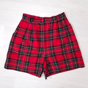 Short Bermuda Femme En Laine Écossais - Taille 46-48 (tour De Taille 88cm), Neuf Avec étiquettes, Style Classique